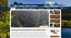 Desktop Screenshot of cowlitzrivercabins.com
